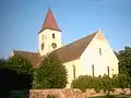 Evangelical Lutheran fortified church in Turnișor (German: Neppendorf) in Sibiu, a local landmark of the Transylvanian Landler community