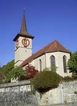 Oberburg village church