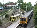 An overall view of the Merseyrail platform.