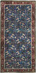 "Vase technique" carpet, Kirmān, 17th century