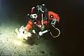 Kiss rebreather testing of the fully closed system with a basket star.