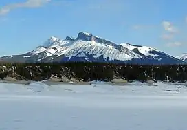 Kista Peak from Abraham Lake