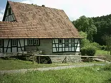 Old watermill from around 1600 in the Henneberg Museum