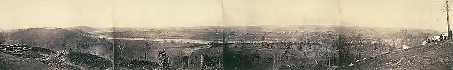 George N. Barnard photo shows Knoxville in 1864.