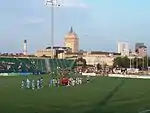 Kodak Tower from Rochester Community Sports Complex Stadium