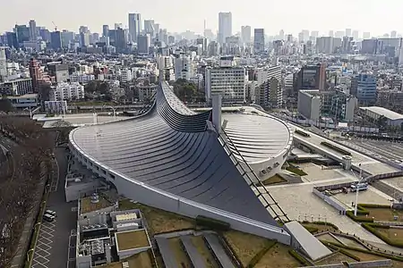 Yoyogi National Gymnasium, a work of Kenzo Tange