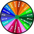 The round 1 layout with zł500 as top value. Super Premia allowed a player to choose three consonants.