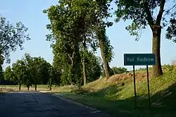 Radków-Kolonia road sign