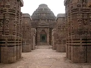 Konark Sun Temple at Konark, Odisha, built by King Narasinghadeva I (1238–1264), it is now a World Heritage Site.