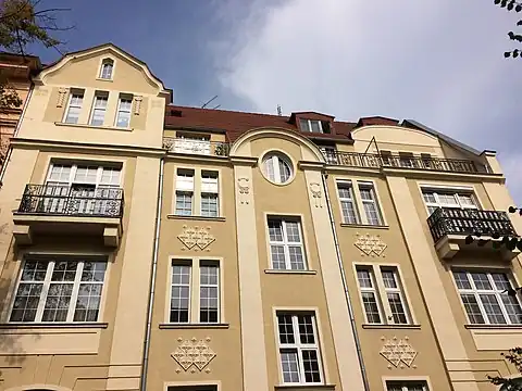 Main elevation on the street