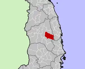 Location in Gia Lai province