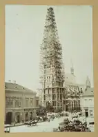 Construction of the co-cathedral in 1898