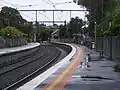 Wesbound view from Platform 2 in August 2012