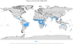 Image 35Worldwide zones of Tropical savanna climate (Aw). (from Geography of Cambodia)