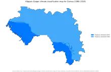 Image 13Map of Köppen climate classification (from Guinea)