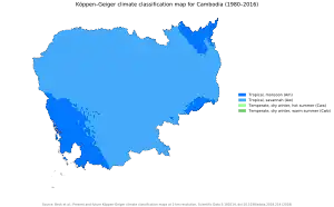 Image 71A map of Cambodia's Köppen climate classification zones (from Geography of Cambodia)