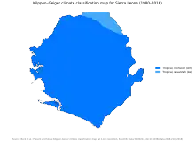 Image 15Sierra Leone map of Köppen climate classification (from Sierra Leone)