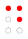 ⠙ (braille pattern dots-145) 