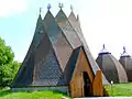 A church of forests in Ópusztaszer National Heritage Park by Csete György