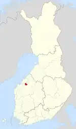 Location of Kortesjärvi in Finland