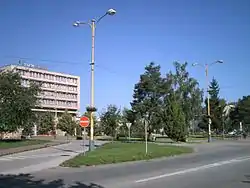 Central square in Šaca