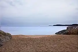 Björnsängen, northernmost beach