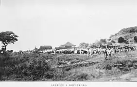 Arrival of the Hourst mission, 1898.