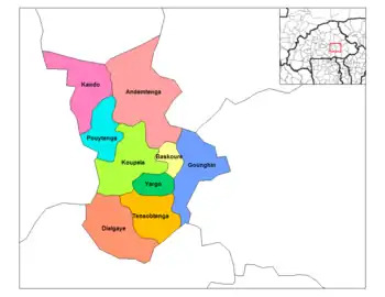 Dialgaye Department location in the province