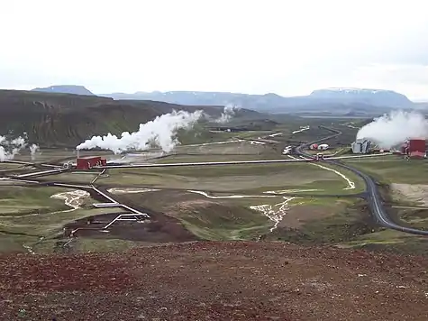 Image 54Krafla Geothermal Station in northeast Iceland (from Geothermal energy)