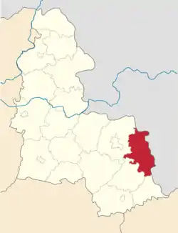 Raion location in Sumy Oblast