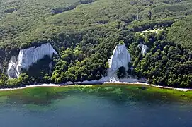 Victoria-Sicht (Victoria's View) and Königsstuhl (King's Chair) from above