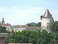 Krems Pulverturm. Early Roundel tower.