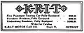 1912 KRIT motor car Advertisement