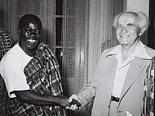 Krobo Edusei and Israeli Prime Minister David Ben-Gurion, 1959.