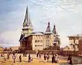 Painting by Albert Benois of Schröter's Lutheran Church of St. Mary