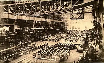 The Krupp armaments factory in Essen photographed circa 1915.