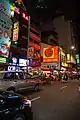 Hawker stalls during the night