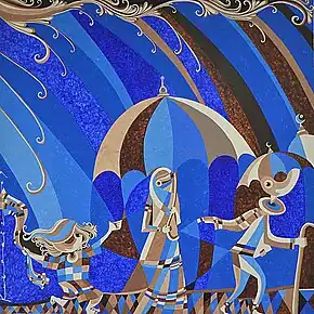 'Ulan sa Marawi,' 2009, one of the earliest paintings in the Probinsaya series