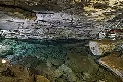 Long Grotto: underground lake