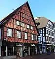 Half-timber houses in the city