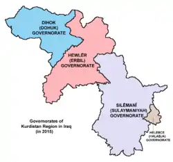 Image 5Governorates of Kurdistan Region (from Kurdistan Region)