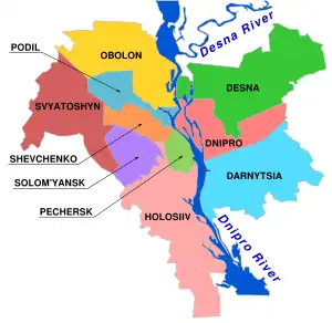 Location of Solomianskyi District