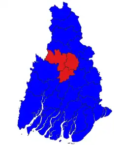 Location of Kyonpyaw District