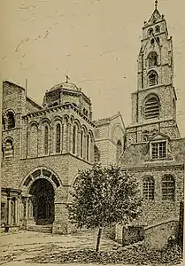 The church in 1888, after restoration