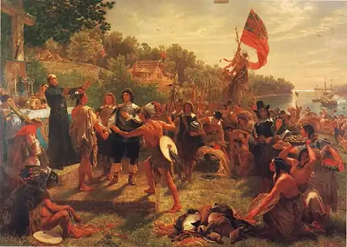 The Founding of Maryland by Emmanuel Leutze, 1860