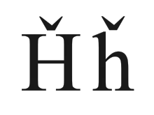 Latin Capital and Lowercase letter H with caron