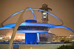 The Theme Building at Los Angeles International Airport, California