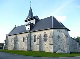 The church in Le Quesnel-Aubry