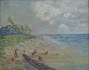 Seaside, oil on canvas, 1940s, Goriansky Family Collection