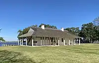 Southwest view of LaPointe Krebs House in January 2022, after restoration